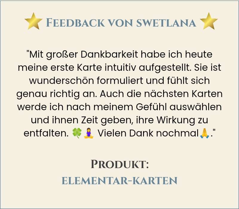 Kundenstimme von Swetlana